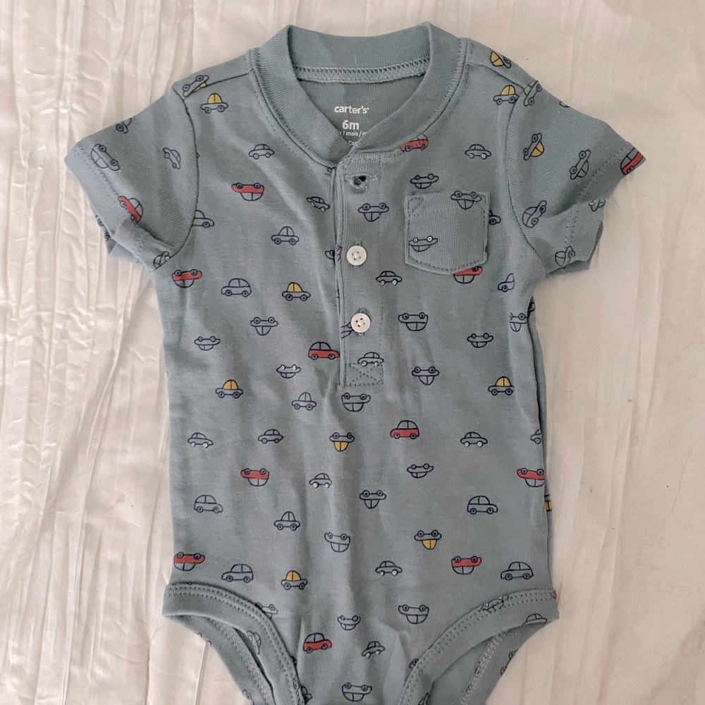 Carters car onesie 6m